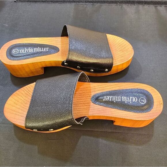 BRAND NEW OLIVER MILLER WOMEN'S HEELS SLIP-ON OPEN-TOE PLATFORM SANDAL - Picture 15 of 15